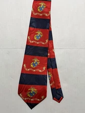 steven harris handmade 'marine corps' red and blue 58" men's neck tie #1406