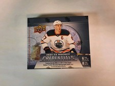 2021-22 Upper Deck Credentials Hockey Hobby Box Factory Sealed 