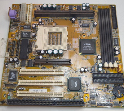 Socket 370/Slot 1 SET ECS P6BAT-B Motherboard  + CPU & 128 MB RAM + BONUS
