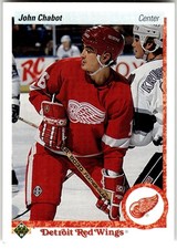 1990-91 Upper Deck #113 John Chabot Detroit Red Wings NHL Hockey