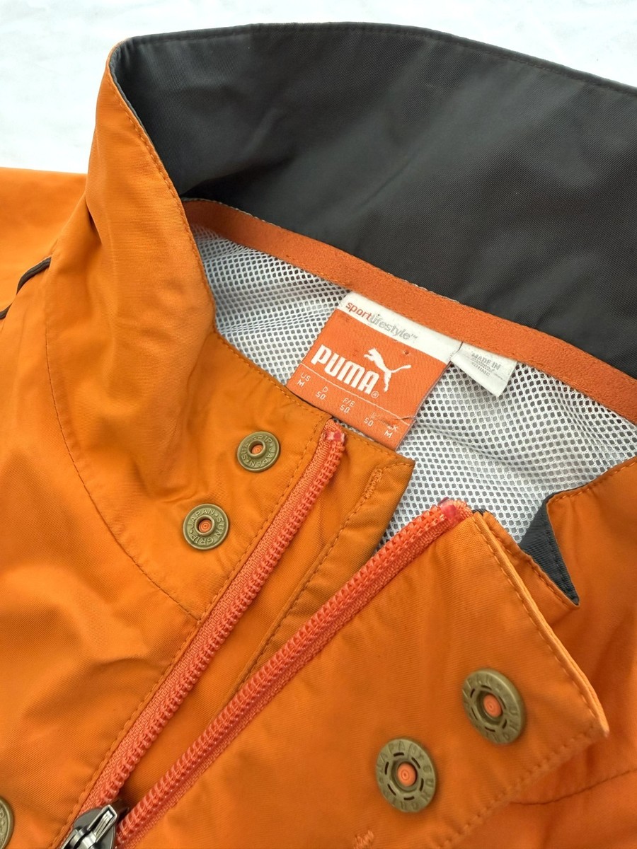 PUMA Golf Men's M Full Zip Storm Cell Pro Golf Orange Jacket PUMA Golf Men's M Full Zip Storm Cell Pro Golf Orange Jacket