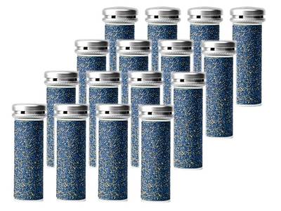  16 Super Coarse Pedicure Refill Rollers Comp/w Emjoi Micro-Pedi Callus Remover