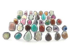 Turquoise Gemstone 925 Sterling Silver Plated 1Pcs Rings Lot NRN-2174