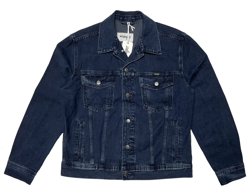 Wrangler Men's Denim Jacket Authentic Jacket Size M - XXXXL Coal Blue Dark Blue
Opens in a new windo