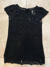 Haut noir au crochet en laine Dolce & Gabbana très bon état M 1280€