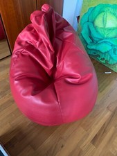 Großer Sitzsack schwarz aus hochwertigem Kunstleder