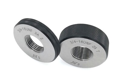 Thread Ring Gages 3/4-16 UNF 2A Go NoGo Gage Gauge check inspect Threads 3/4 16