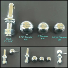 Brophy Adapt A Hitch ball 1-7/8 or 2" or 2-5/16" Trailer Convert Flatbed SB-01