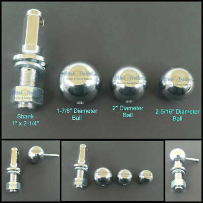 Brophy Adapt A Hitch ball 1-7/8 or 2'' or 2-5/16'' Trailer Convert Flatbed SB-01