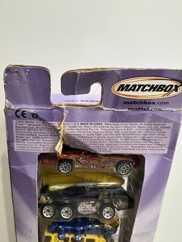 VINTAGE 2002 Assortito Confezione da 5 Matchbox Auto Nickelodeon - Foto 8 di 8