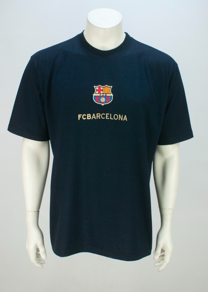 ウェア FC Barcelona clasic gameshirts vintage Vintage FC Barcelona Sweatshirt Embroidery Logo Blue Color
