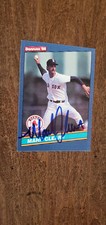 1986 DONRUSS SIGNED AUTO ON CARD MARK CLEAR BOSTON RED SOX ANGELS BREWERS # 493