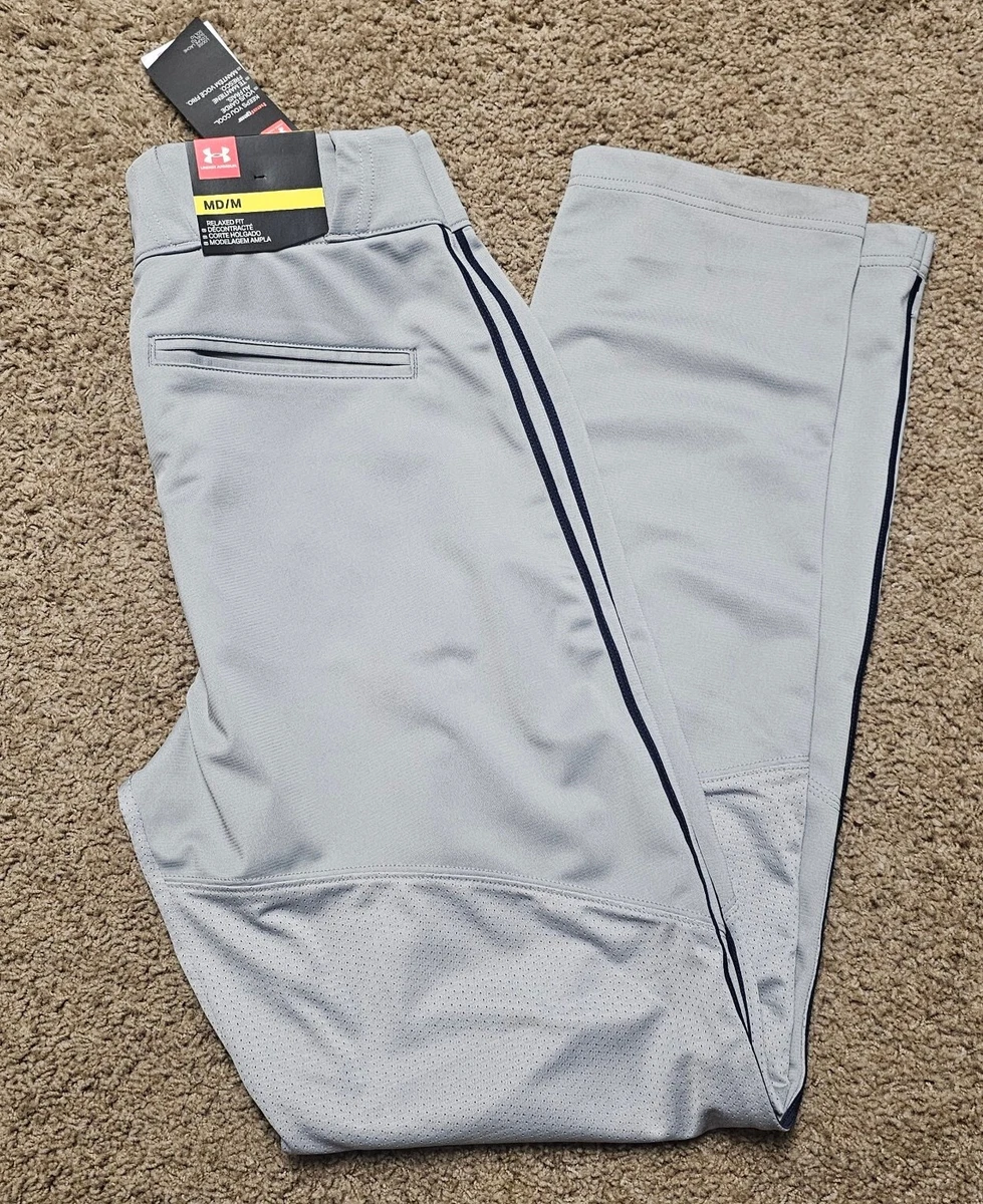 Under Armour Heat Gear Baseball Pants Relax Fit Mens Medium Gray