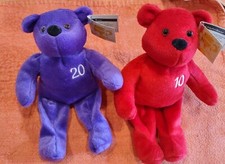 Nutrisystem Goal Bear Set 10 20 Pounds Weight Loss Plush Beanies FREE SHIPPING