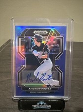 2022 Panini Prizm Draft Picks #PDP138 Andrew Pintar Base Autographs Blue 70/99