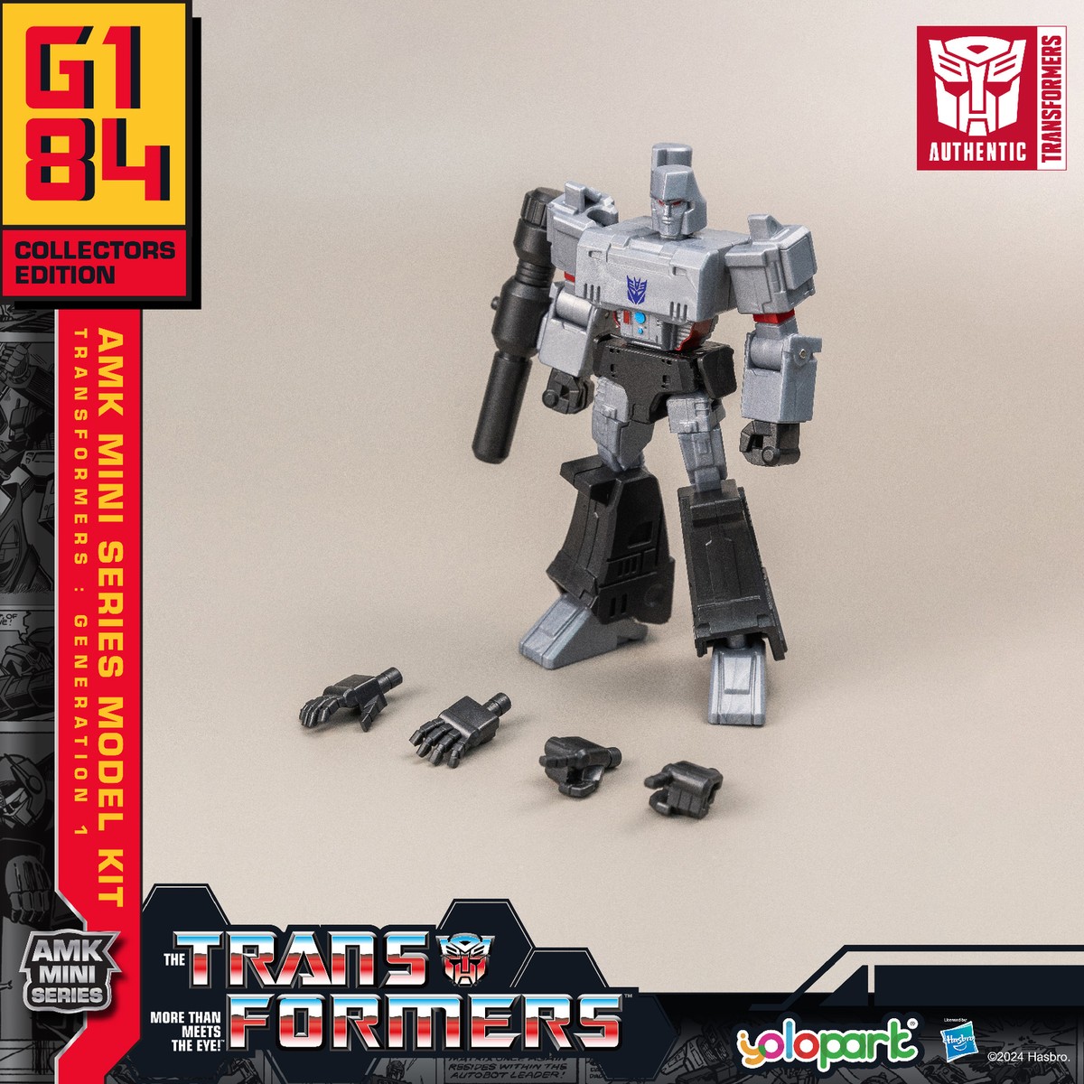 YOLOPARK Transformers G1 Nemesis Prime Action Figure 20 Cm – Collezionabile Con Armi E Luci LED - 5
