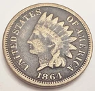 1864 P Indian Head Cent / Penny  C/N  *VG - VERY GOOD*  **FREE SHIPPING**