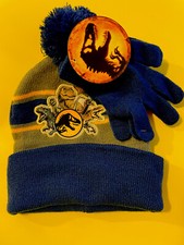 JURASSIC WORLD PARK BEENIE AND GLOVE SET / SZ 4-8