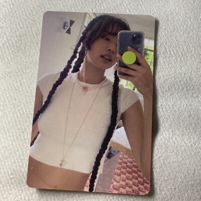JENNIE BLACKPINK Pink 1996 Daily Life Celeb K-pop Girl Photo Card Selfie 1