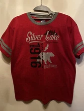 Silver Lake California T-Shirt Youth Size 14/16 Red