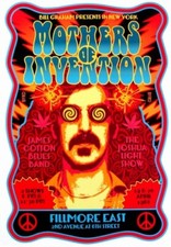 FRANK ZAPPA POSTER - 1968 TOUR FILMORE EAST - PHOTO QUALITY INSERT 