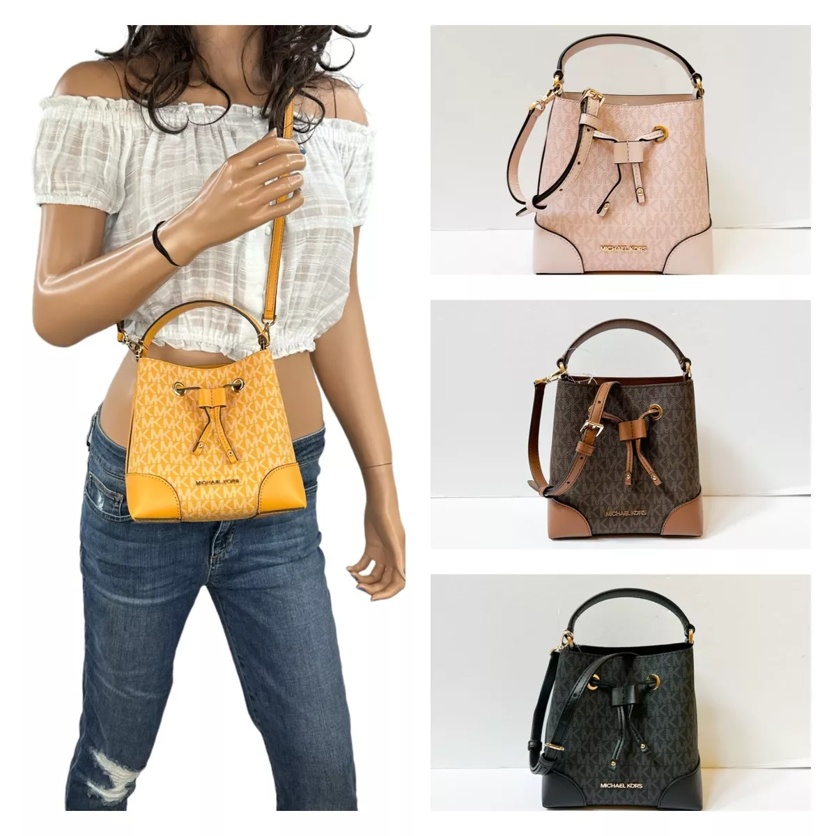 Michael Kors Mercer Small Bucket Crossbody