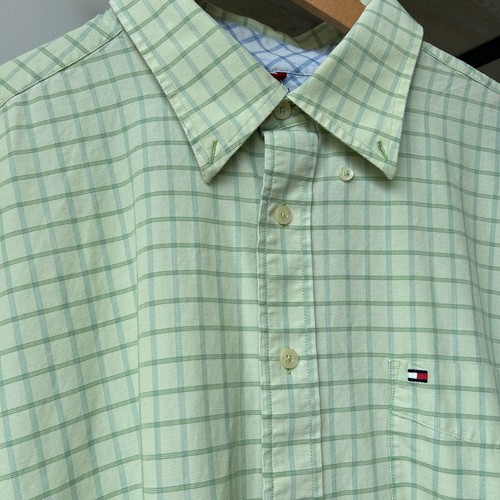 VINTAGE | Tommy Hilfiger Short Sleeve Button Down Shirt sz XL - Picture 3 of 12