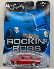 57 Chevy Bel-air Muscle Car Real Rider Hot Wheels Metal Collection Rockin Rods