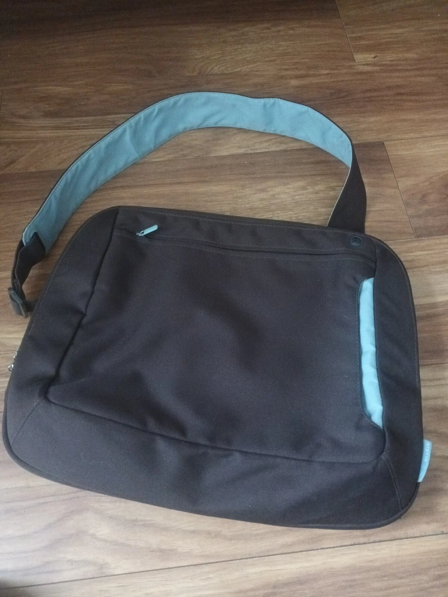 Belkin Laptop Messenger Bag Shoulder Crossbody Zip Pockets Brown 18x14 vgc