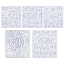 Snowflake Earrings Epoxy Resin Molds Silicone Mold Chinese Knot Pendant Casting