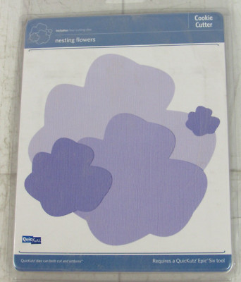 QuicKutz, Cookie Cutter, Nesting Flowers, 4 Cutting Dies, CC-SHAPE-087-4