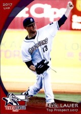 2017 Texas League Top Prospects Grandstand #12 Eric Lauer Elyria Ohio OH Card