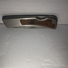 Winchester Knife Silver Wood Handle Inscribed Jaden Pocketknife