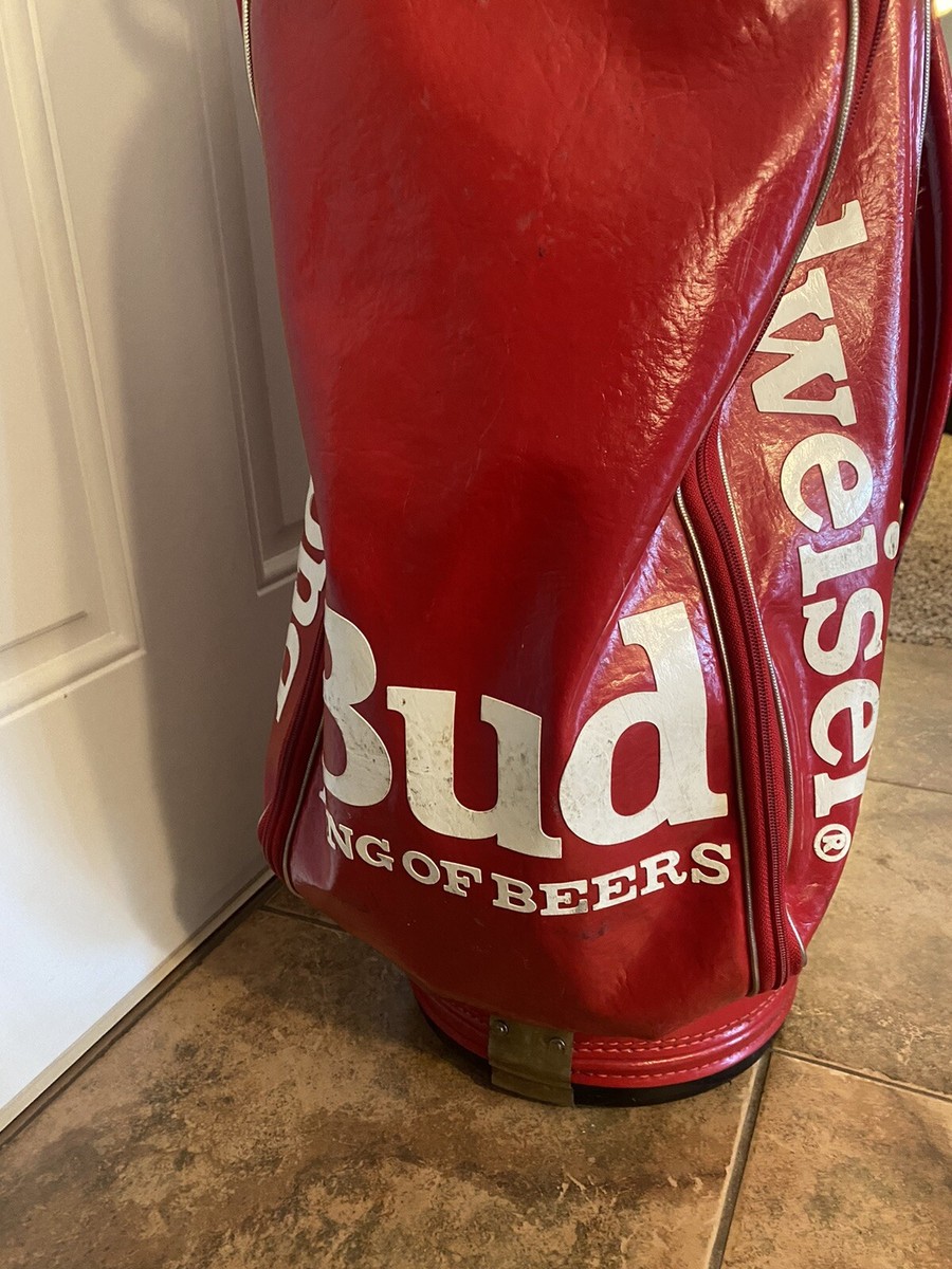 Budweiser Beer RARE Vintage Vinyl Plastic 6 Way Cart Staff Golf
