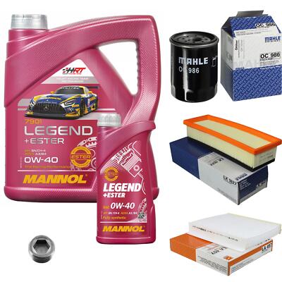 MAHLE Inspektionspaket 5 L MANNOL Legend+Ester 0W-40 für Fiat Linea 1.4