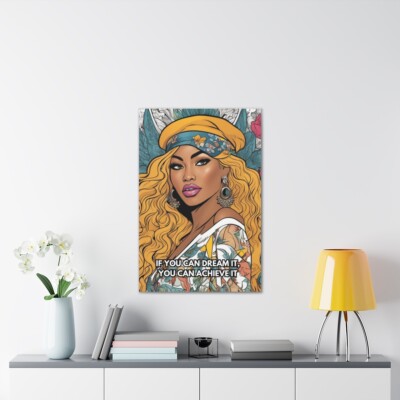 Beyoncé Singer Motivational Quotes, Canvas Stretched, 0.75'' Canvas