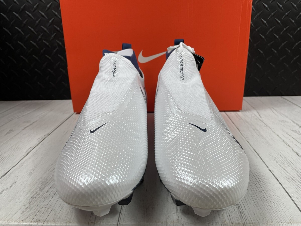 Nike Vapor Edge Pro 360 White/Navy Football Cleats Men\'s Size 15 AO8277-106 New Nike Vapor Edge Pro 360 “White Navy” (AO8277-106) Mens  main image 4