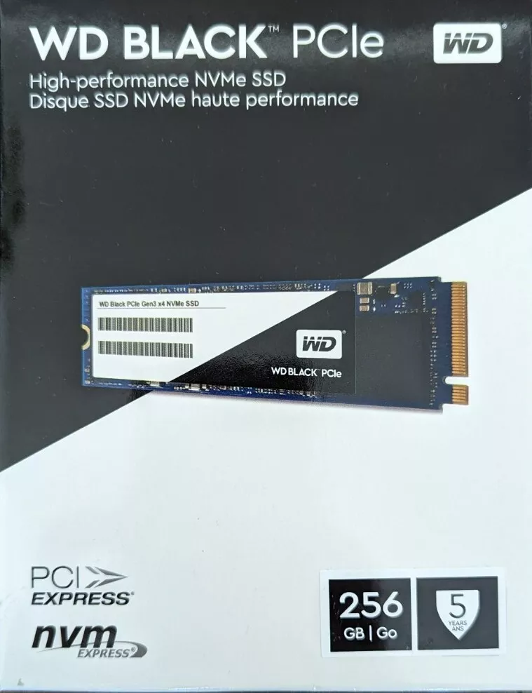 WD Black NVMe SSD 256 GB WDS256G1X0C-00ENX0