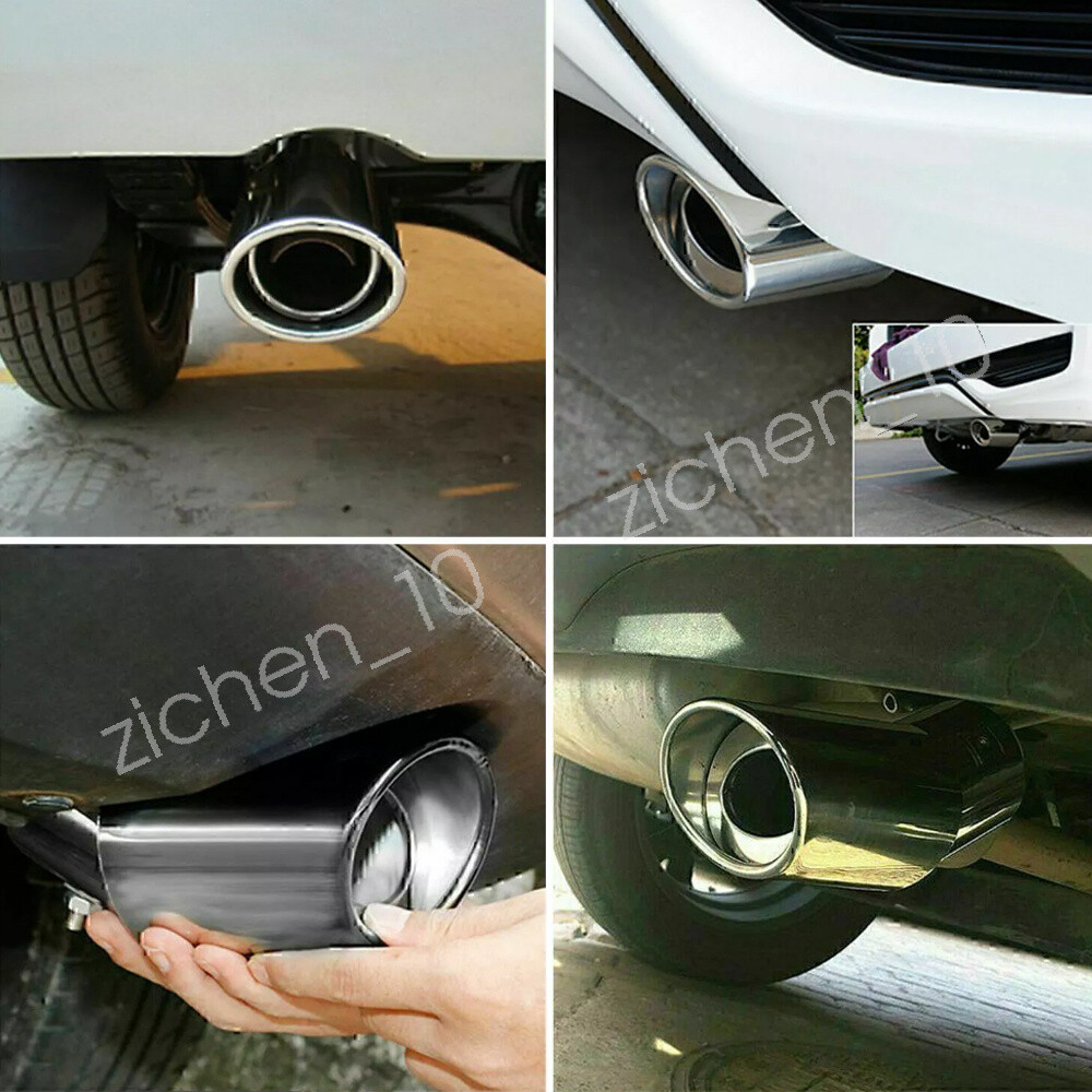 Car Exhaust Pipe Tip Rear Tail Throat Muffler Stainless Steel For Acura NSX