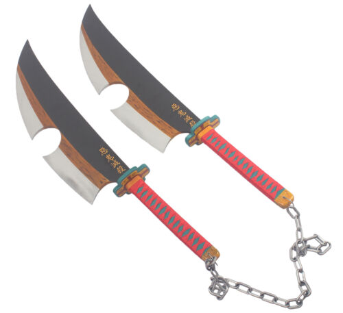 Accessoires d'épée d'arme en PVC PVC PVC Demon Slayer Kimetsu no Yaiba cosplay Uzui Tengen 31,5 pouces - Photo 1/3