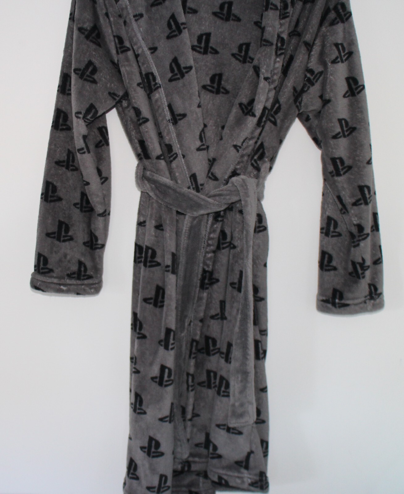 Playstation Soft Fleece Boys Dressing Gown Robe Grey Age 1314 Years eBay