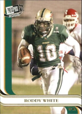 Roddy White two card lot Press Pass SE Gold Rookie #29 2007 Ultra #7 Falcons UAB