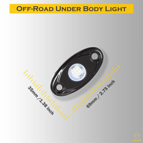 8 x Red LED Rock Light Pods Lights For JEEP Off Road Truck ATV Under Body Wheel - Bild 3 von 8