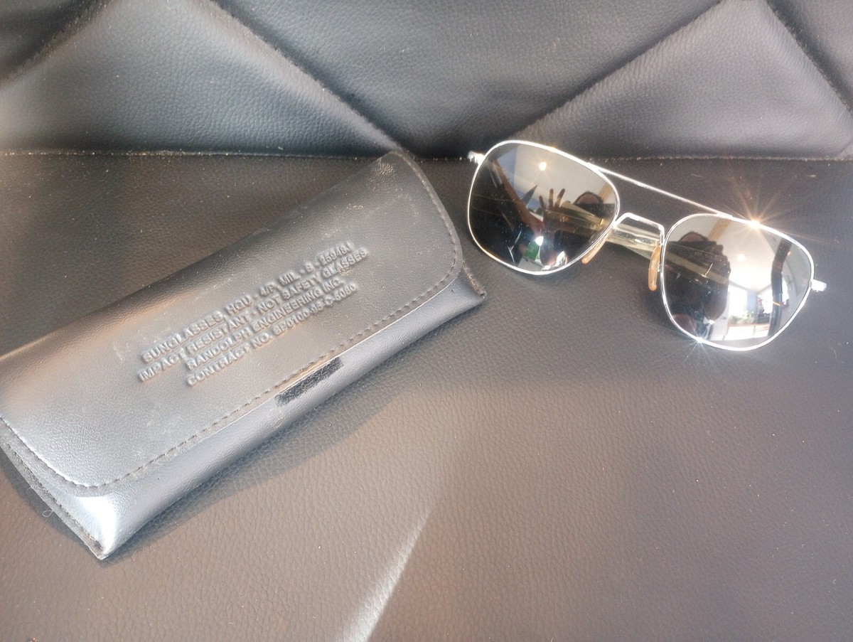 Randolph Engineering ヴィンテージシルバー ✨Vintage✨ 1960s Randolph Aviators Sunglasses w/ Randolph