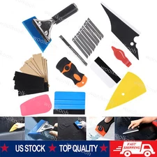 Window Tint Tools Kit Car Film Tinting Scraper Squeegee Vinyl Wrap Install