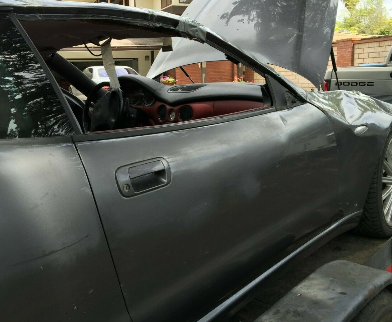 Right Passenger Door Shell Gray  Maserati Spyder Coupe M138 2002-07