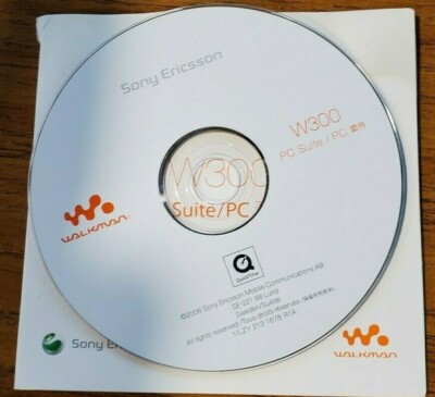 Genuine Original Sony Ericsson W300i Mobile Phone CD Software PC Suite Walkman