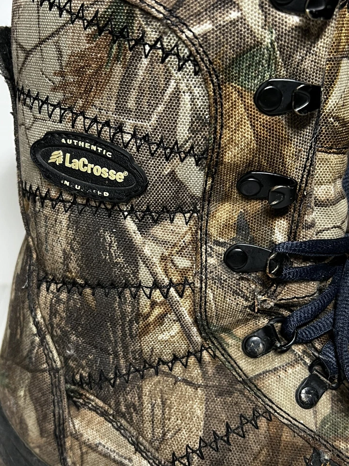 Lacrosse Silencer 8” Realtree 1000 Gram Mens Boot Sz 11 1/2 Camouflage - Image 2 of 4