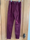 Skinny Jeans (1) Fashion Nova Jeans Ripped Burgundy Perfect Condition — photo 9