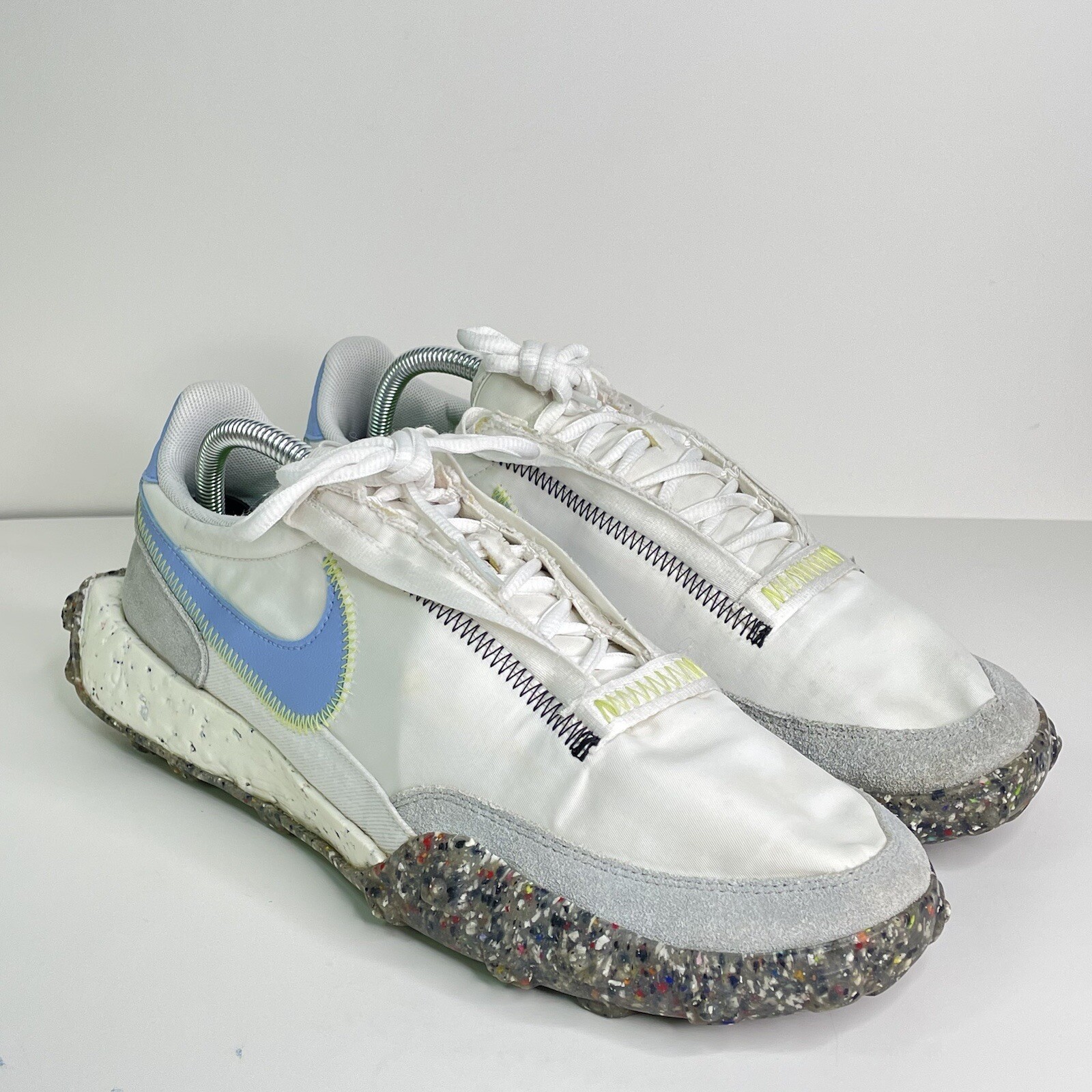 Nike Waffle Racer Crater White Athletic Shoes Sneaker… Gem